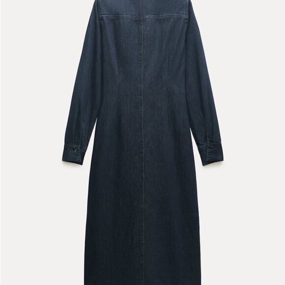 ZARA DENIM SHIRTDRESS ZW COLLECTION - Picture 9 of 13